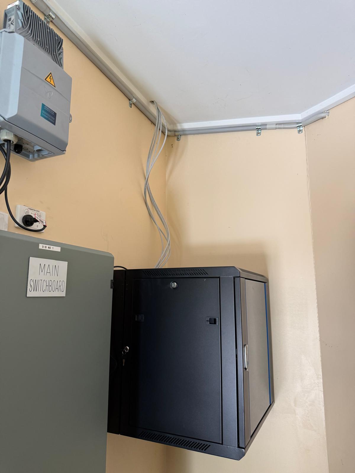 Wall rack with main switchboard Melbourne