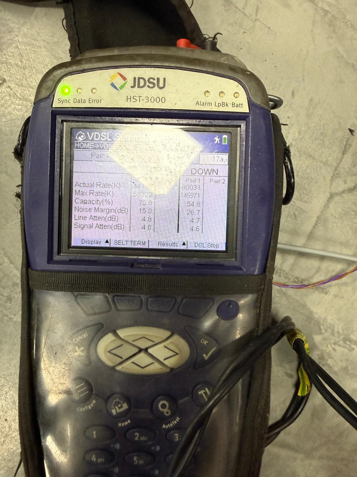 JDSU HST-3000 line testing equipment